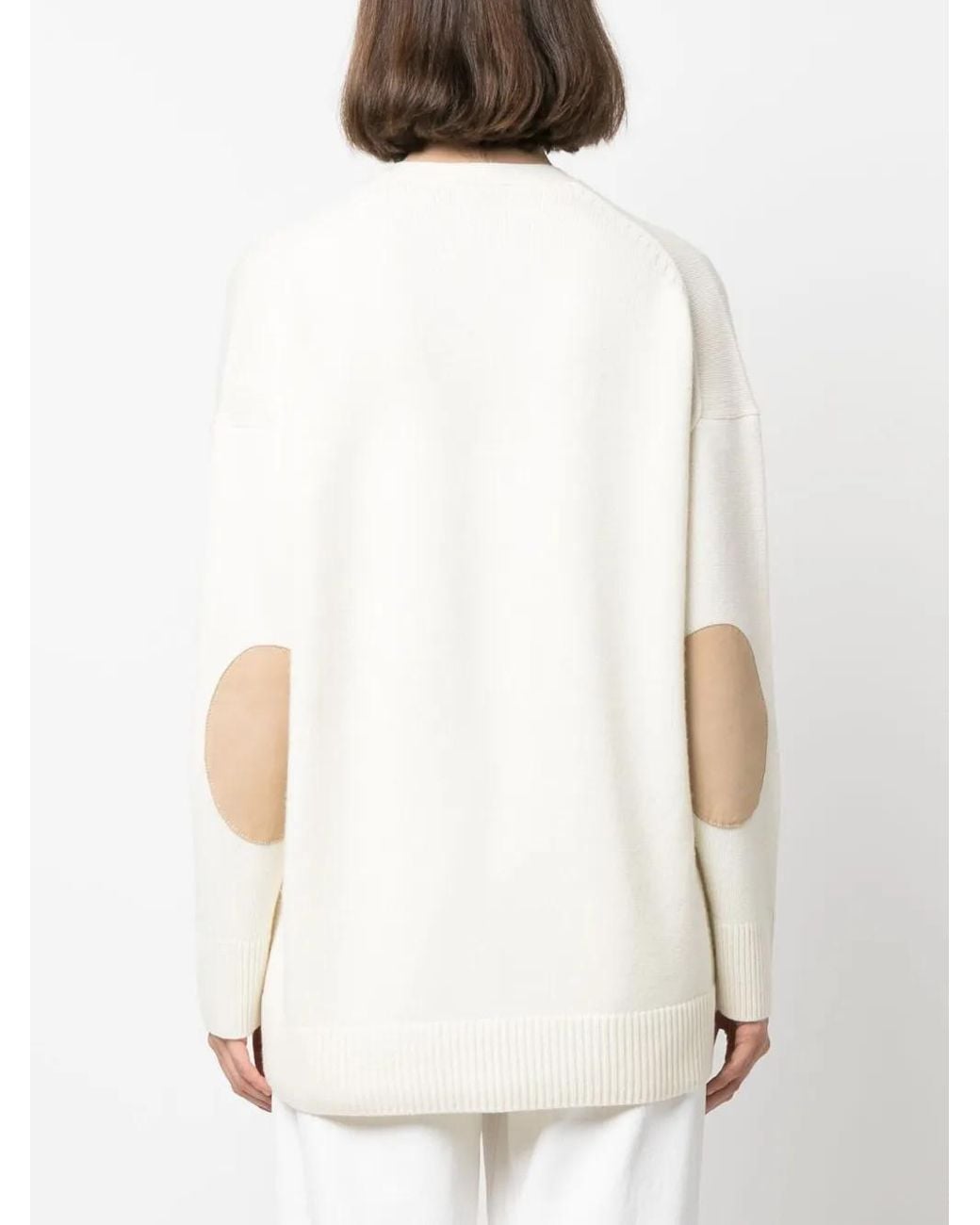 Theory White Boxy Oversized Cardigan
