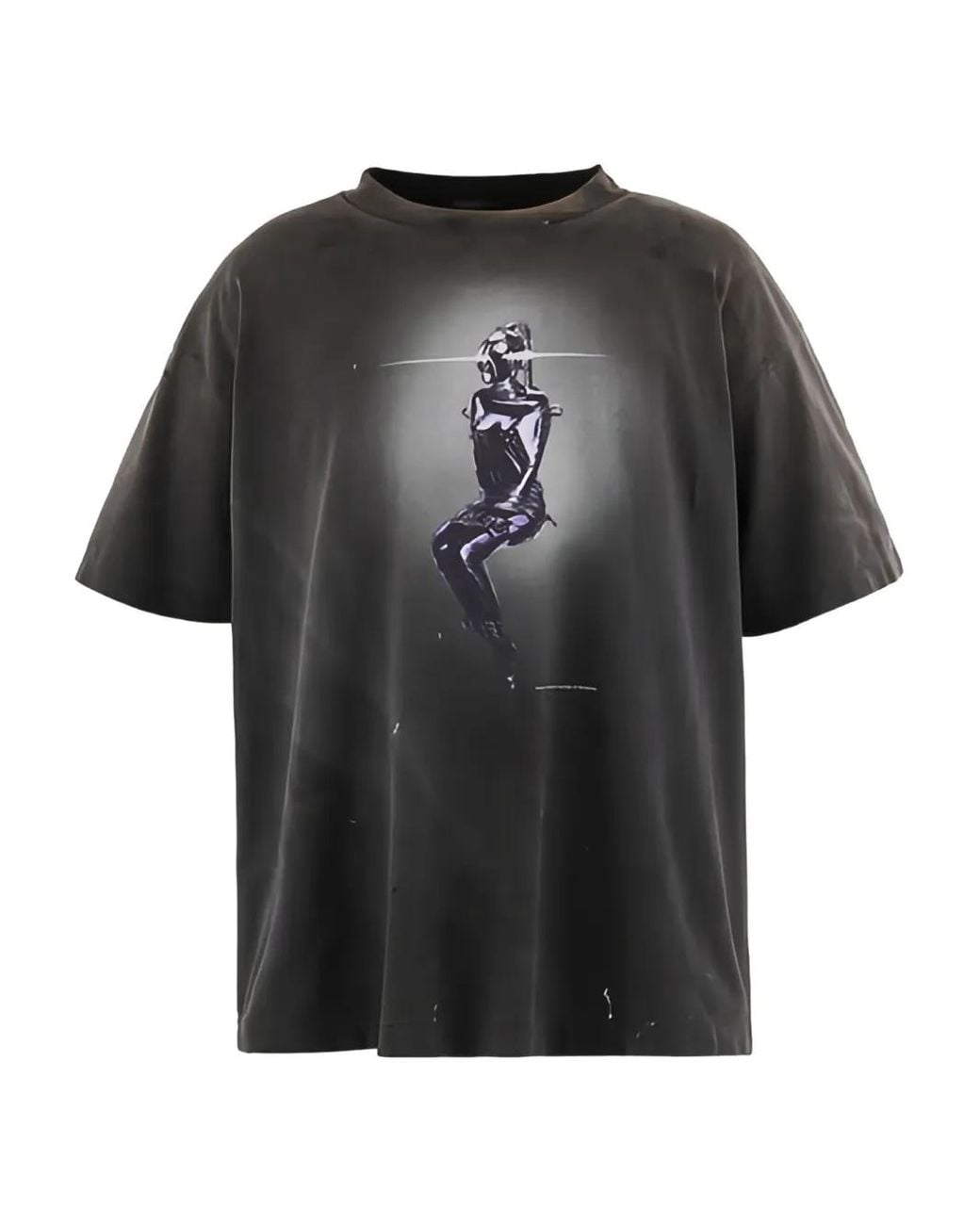 SAINT Mxxxxxx Black Sorayama Print T-Shirt