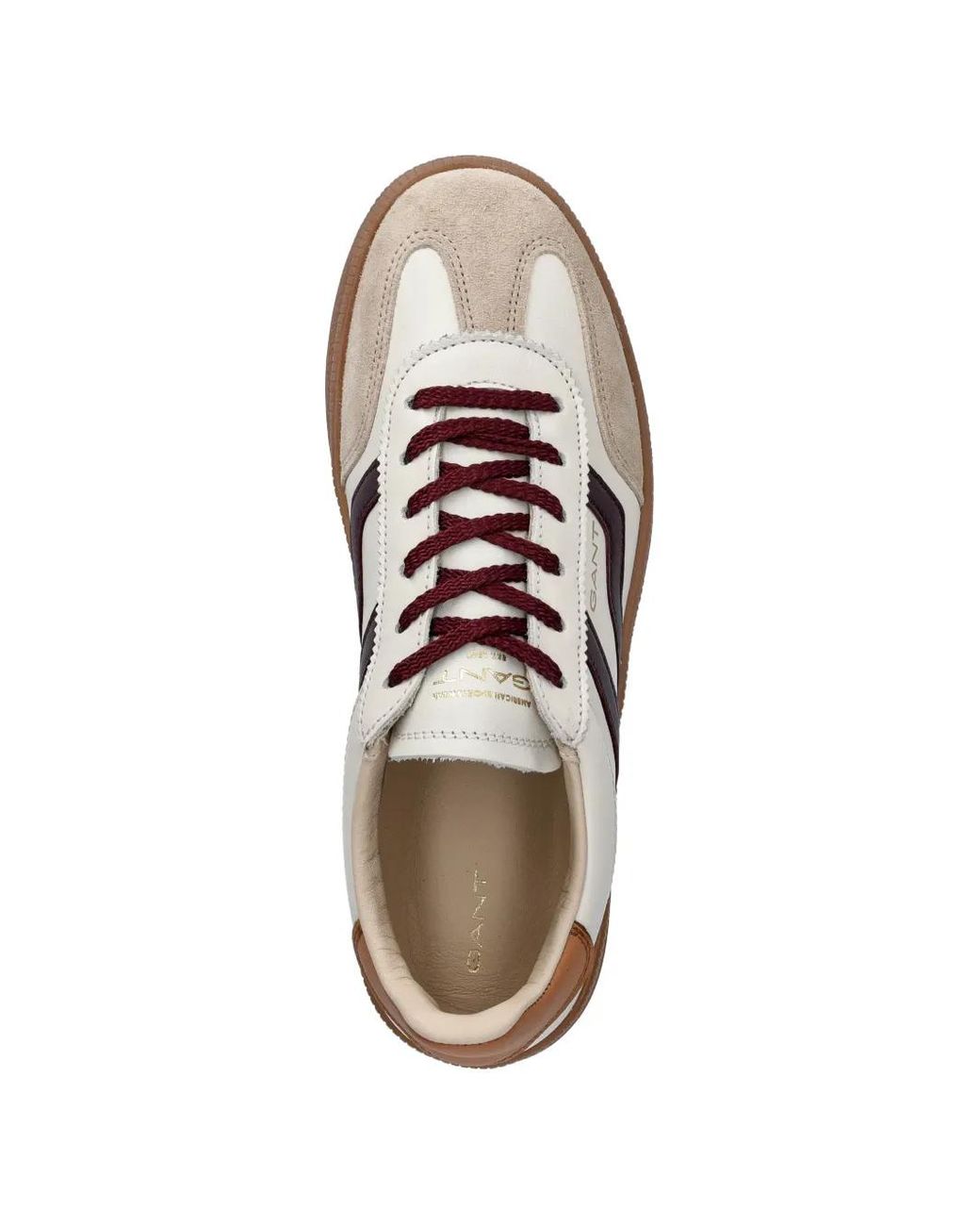 Gant White Lace-Up Sneakers