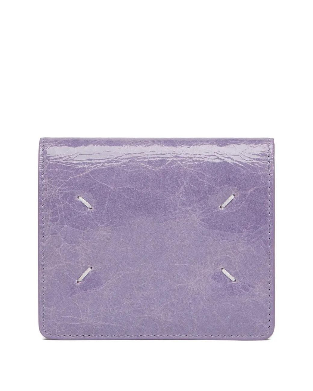 Maison Margiela Purple Four Stitches Wallet Clip