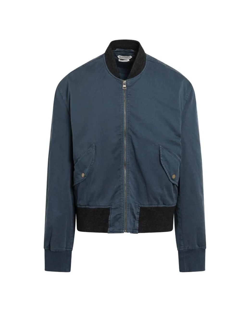 J.W. Anderson Blue Twill Bomber Jacket for men