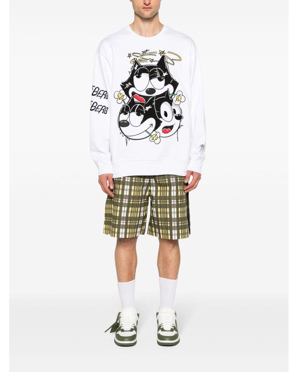 Iceberg X Felix The Cat Cotton T-Shirt in White for Men | Lyst
