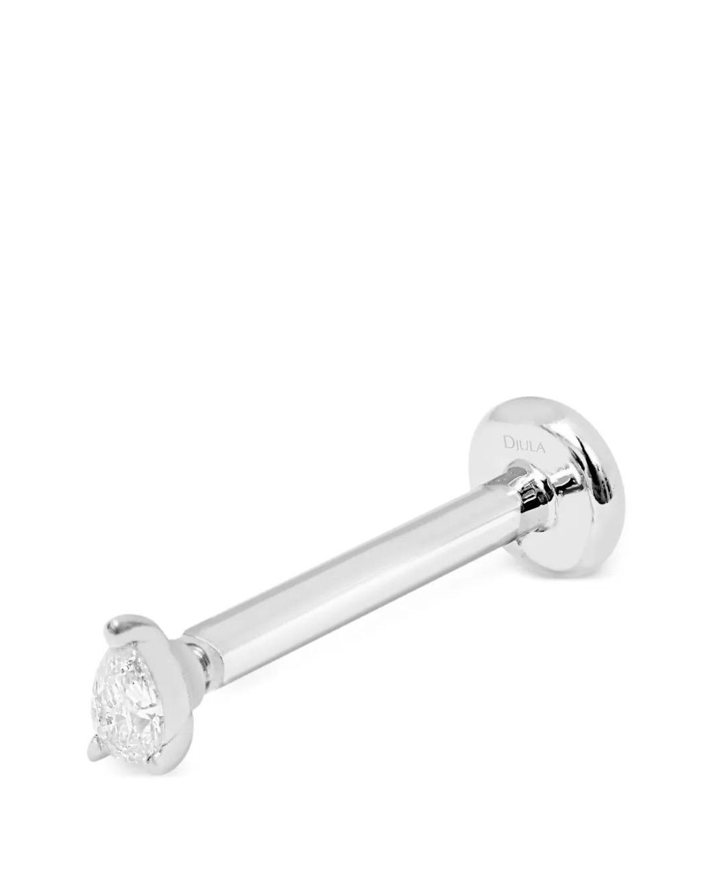 Djula White Pear Solosteg Mit Diamanten