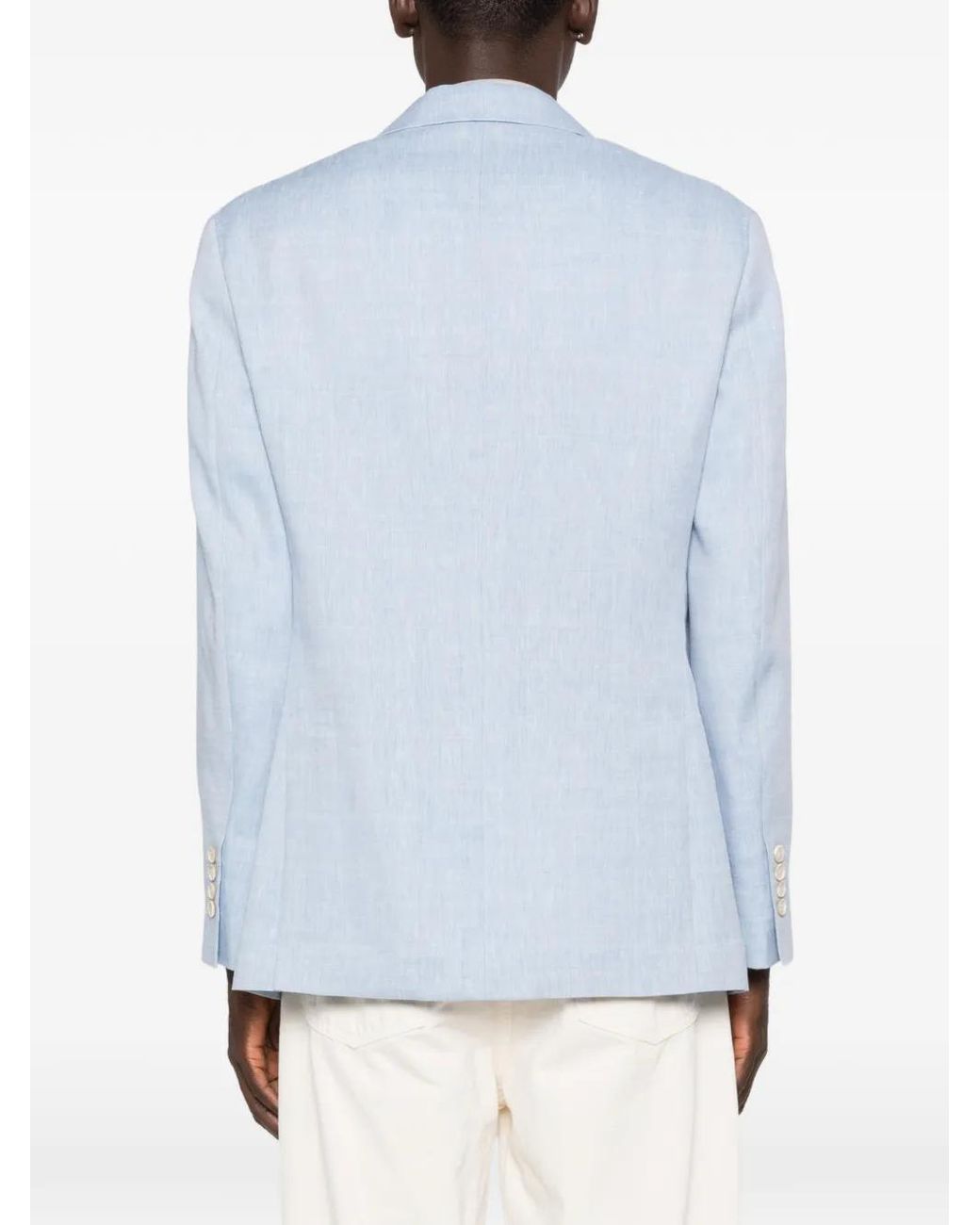 Blazer Con Botones Brunello Cucinelli de hombre de color Blue