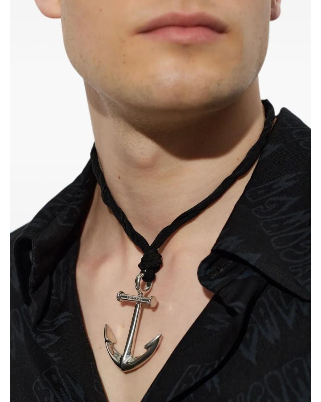 Balenciaga White Collier À Pendentif