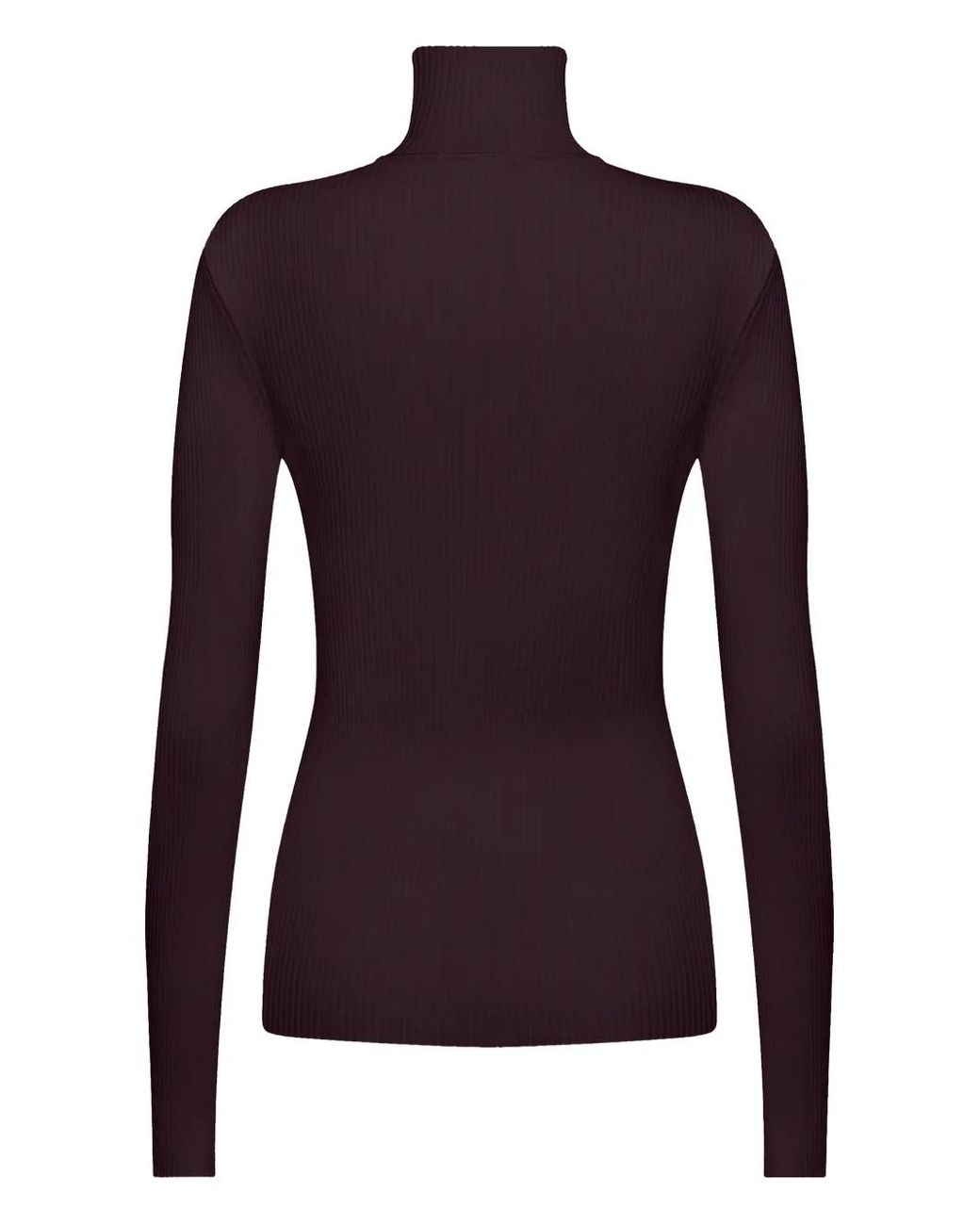 Wolford Purple Ribbed Turtleneck Sweater