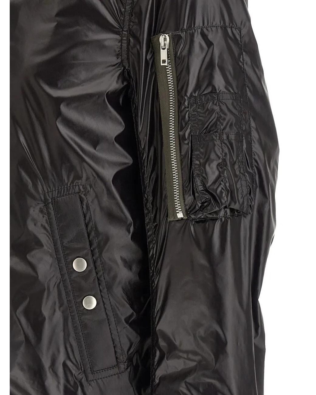 Rick Owens Classic Flight Bomber Jacket in Black for Men | Lyst