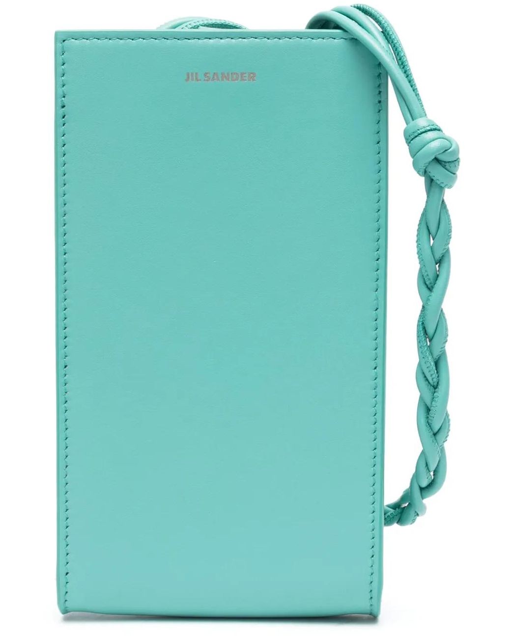 Jil Sander Blue Tangle Leather Phone Case for men
