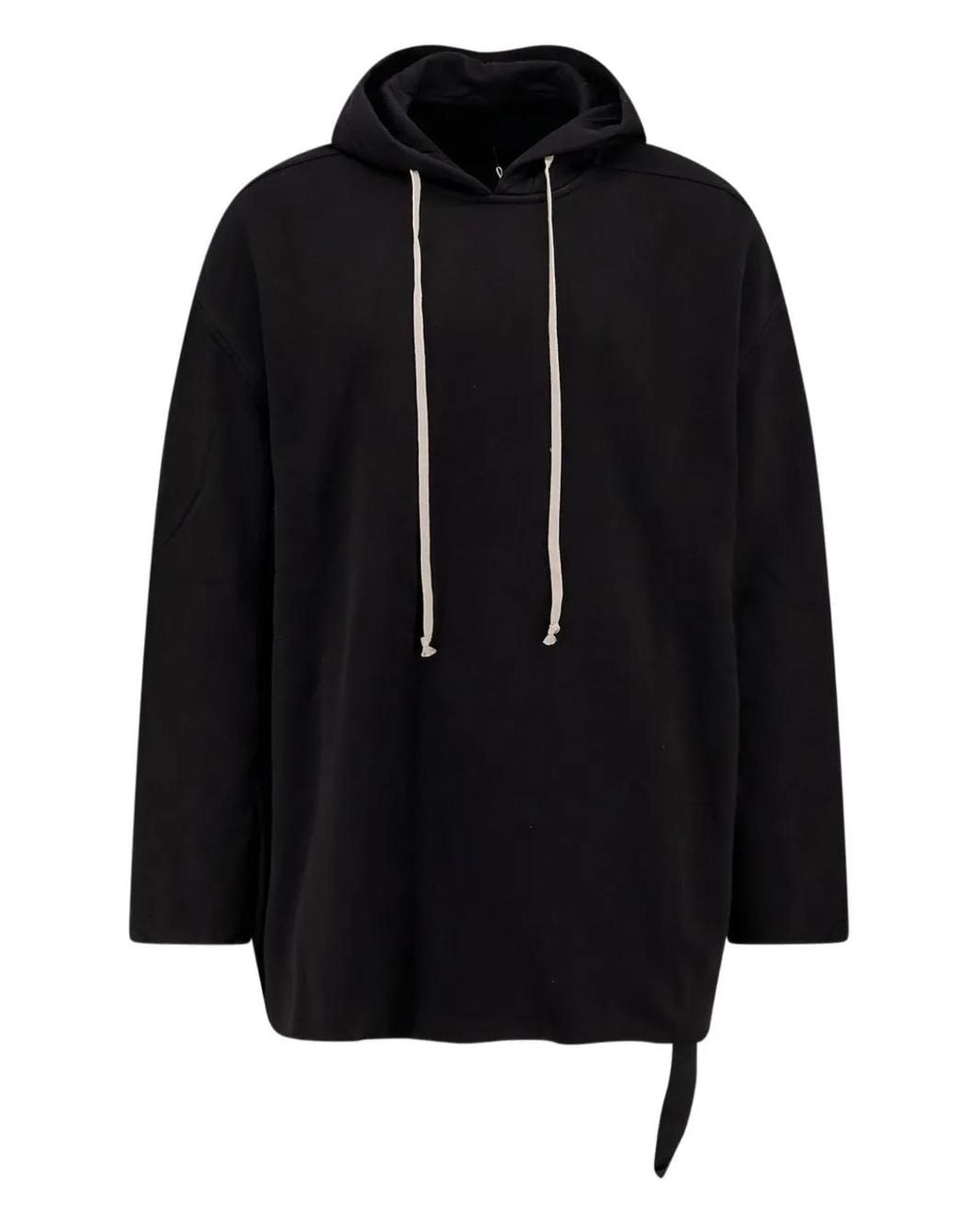 Rick Owens Black Cotton Peter Hoodie for men