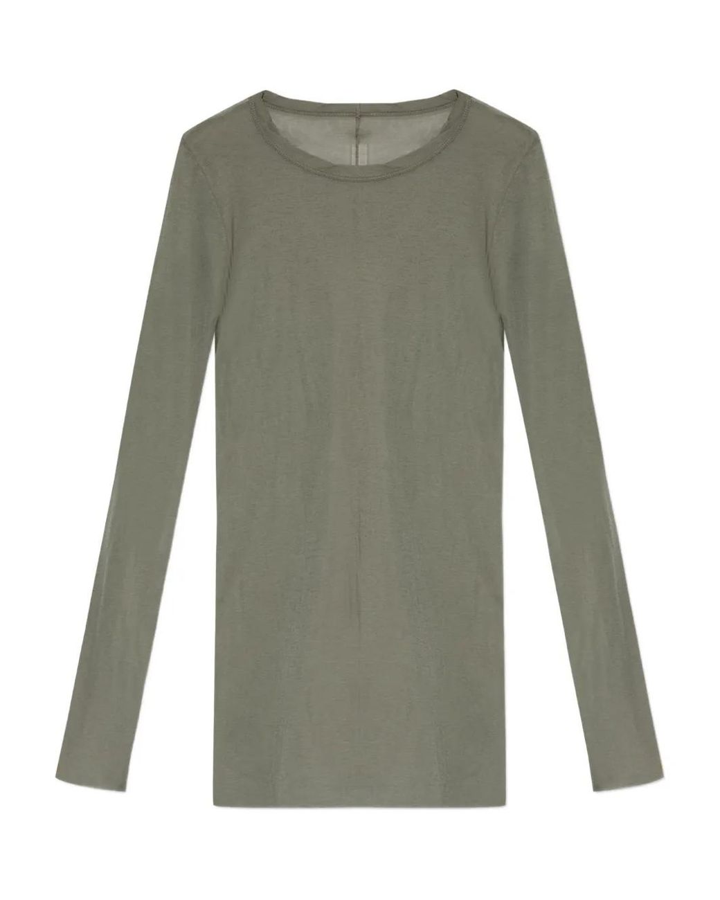 Rick Owens Green Rib Ls T-Shirt for men