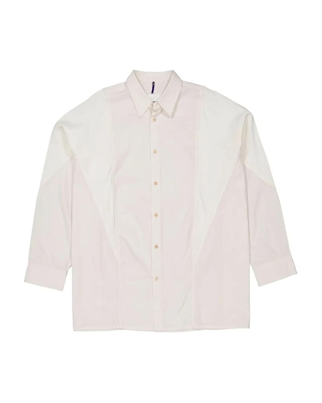 OAMC White Arrow Panelled Shirt for men