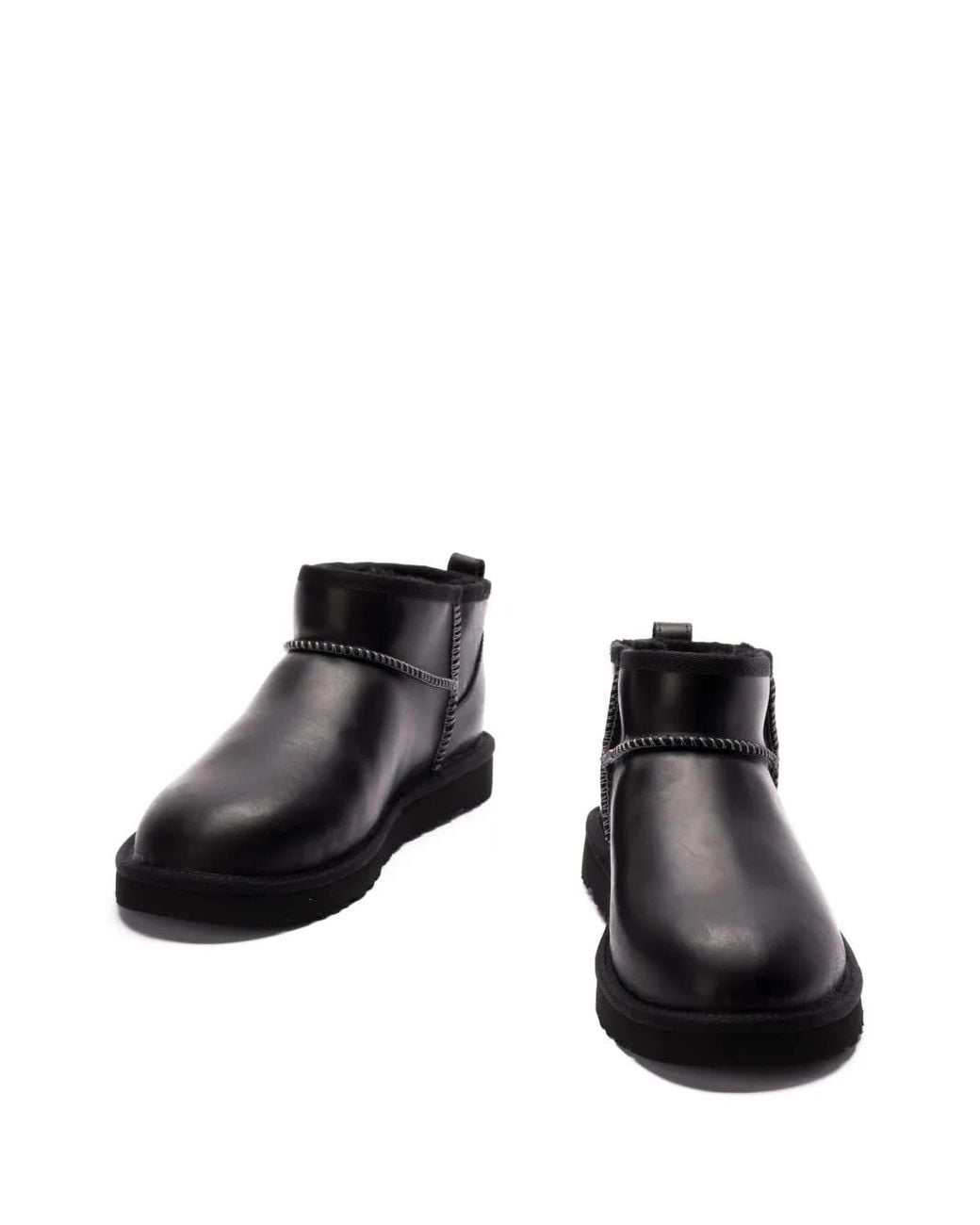 Ugg Black M Classic Ultra Mini Lthr Regen for men