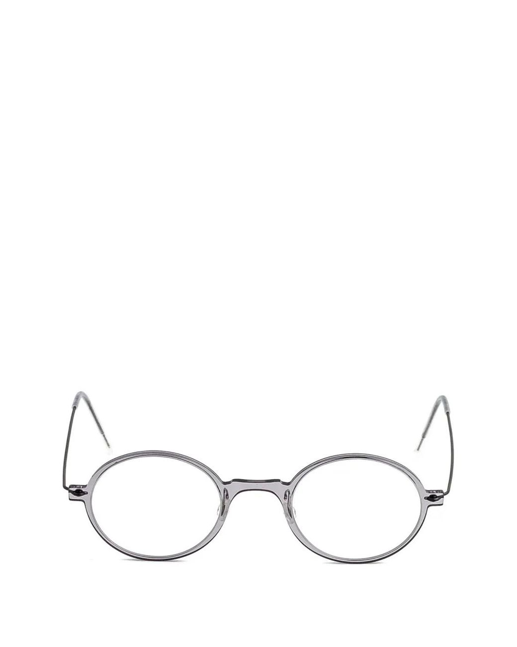 Lindberg White Lunettes De Vue À Monture Ronde