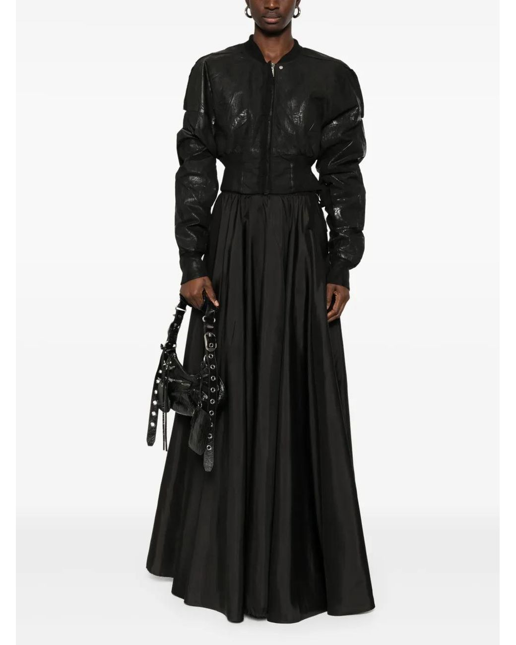 Rick Owens Black Flight Bomber Jacket