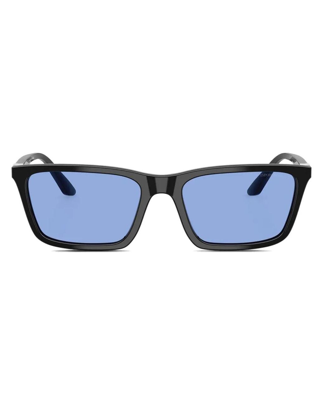 Emporio Armani Blue Rectangular Sunglasses