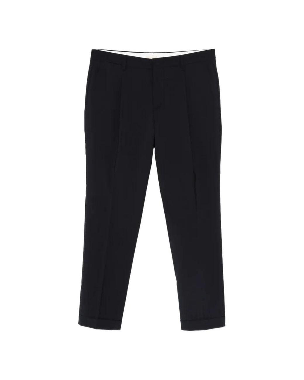 Briglia 1949 Black Tiberio Pleated Turn-Up Trousers for men