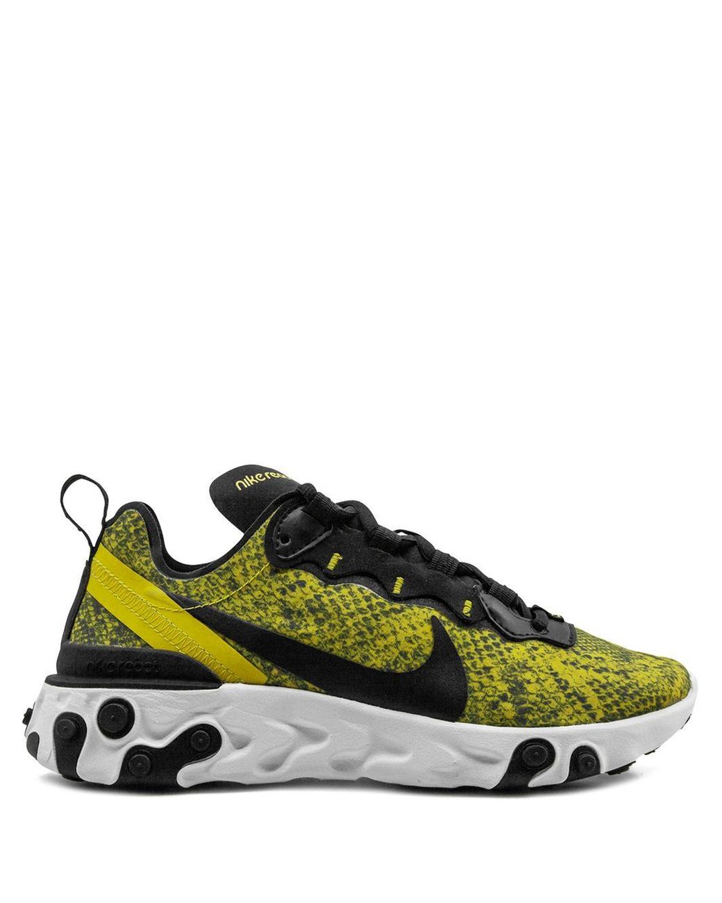 Nike React Element 55 Sneakers in Yellow | Lyst