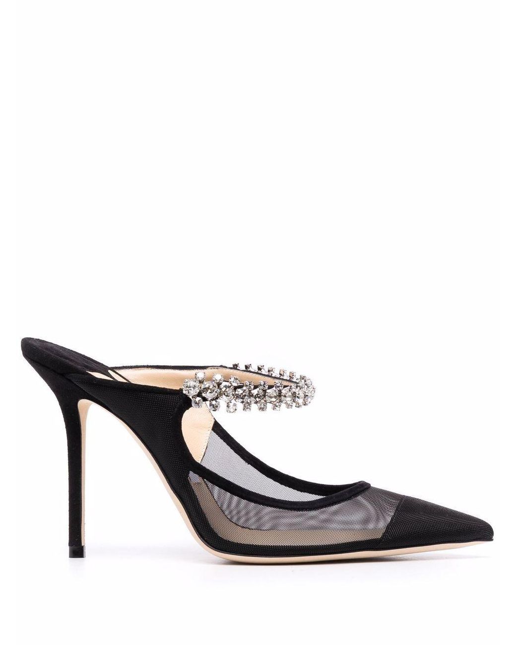 Jimmy Choo Bing Meshpanel 100mm Pumps in Black Lyst