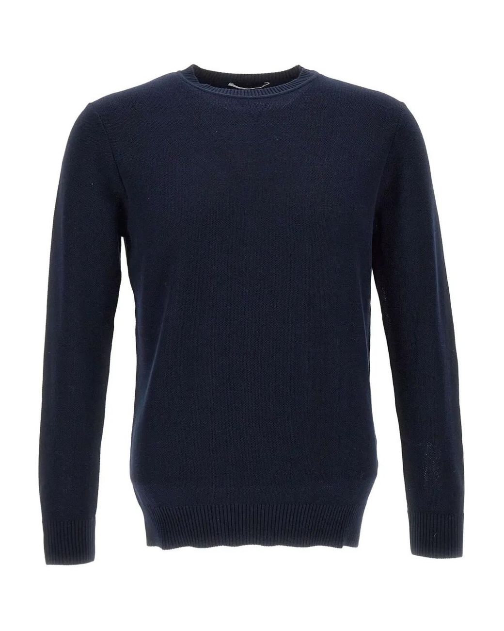 Kangra Blue Crew-Neck Cotton Sweater for men