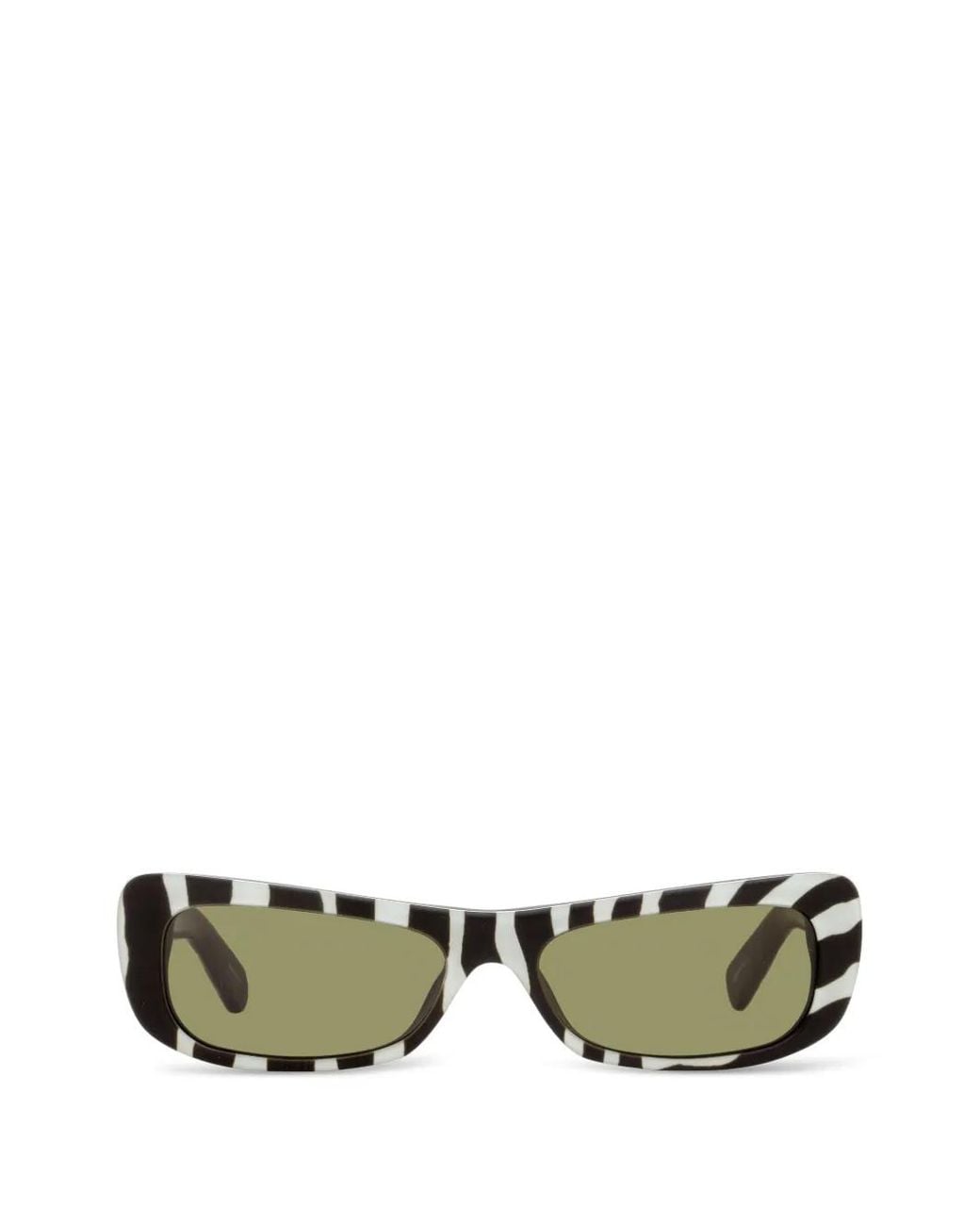 Jacquemus Green X Linda Farrow Capri Rectangular Sunglasses
