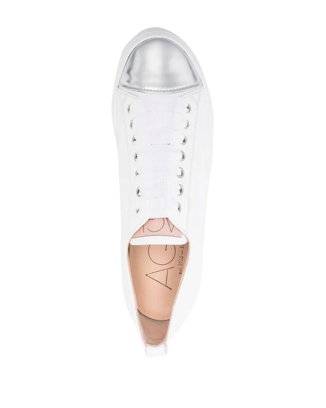 Agl Attilio Giusti Leombruni White Mollie Toe Sneakers