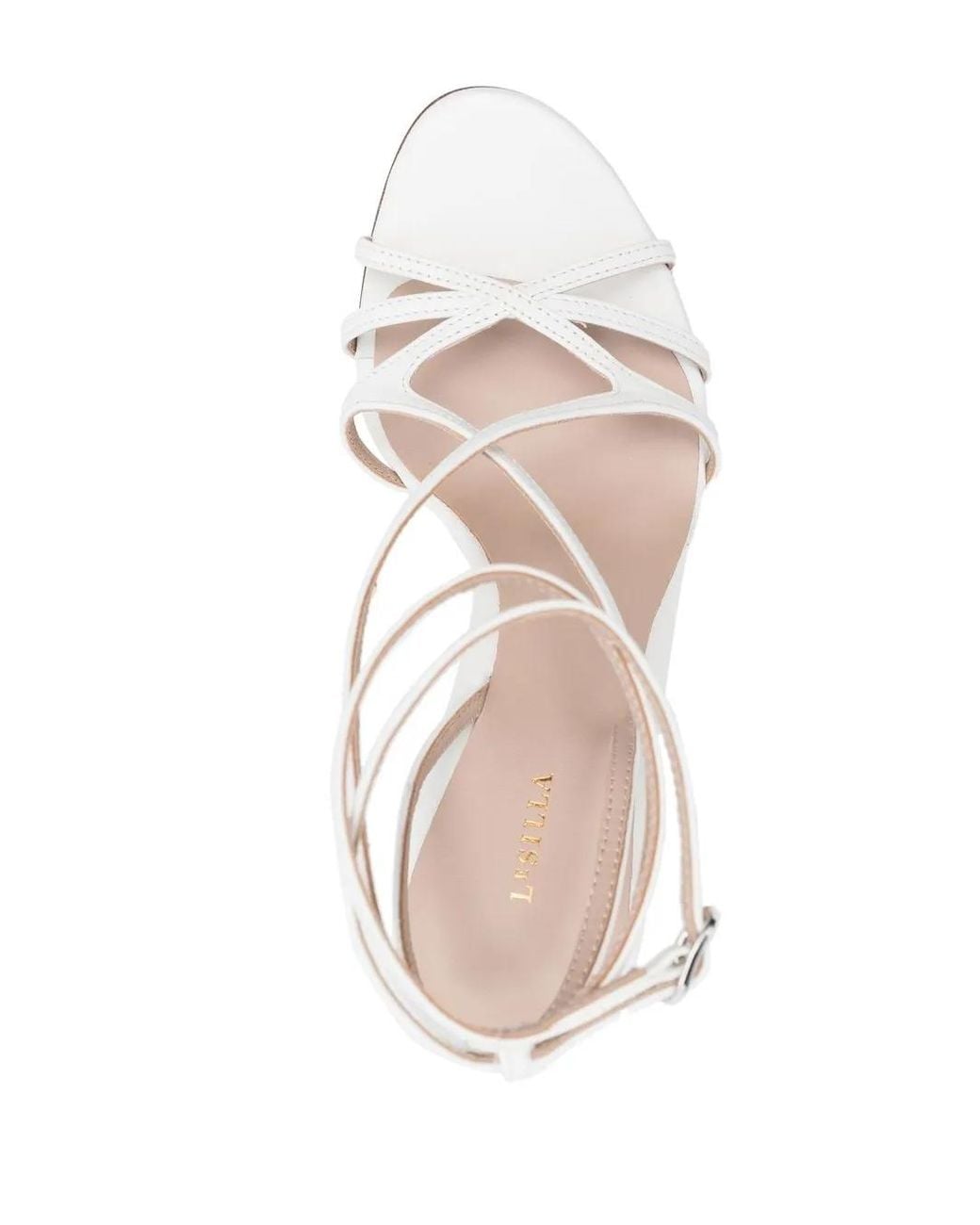 Le Silla White Belen Strappy Sandals