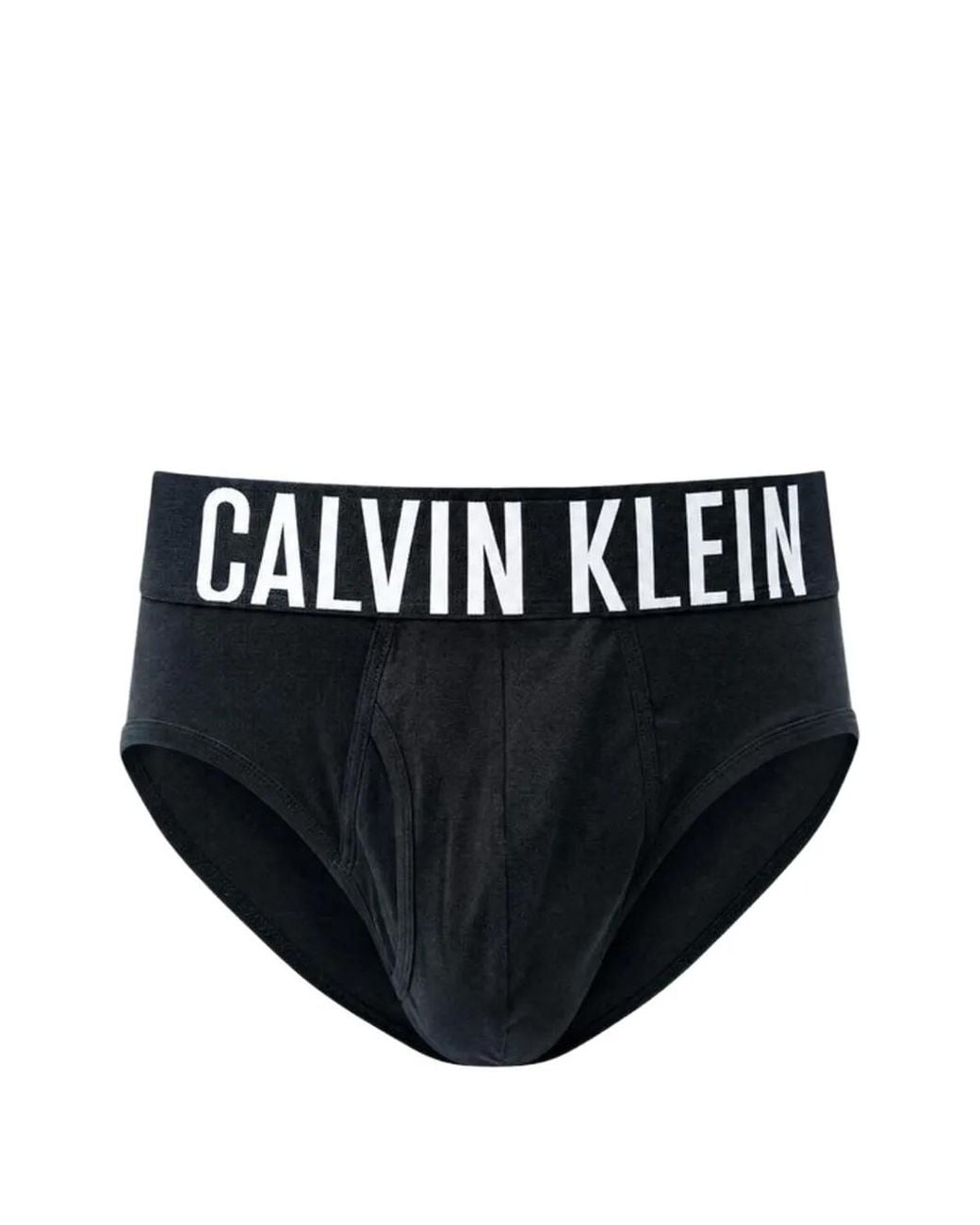 Calvin Klein Blue Logo-Waistband Cotton Briefs (Set Of Three) for men