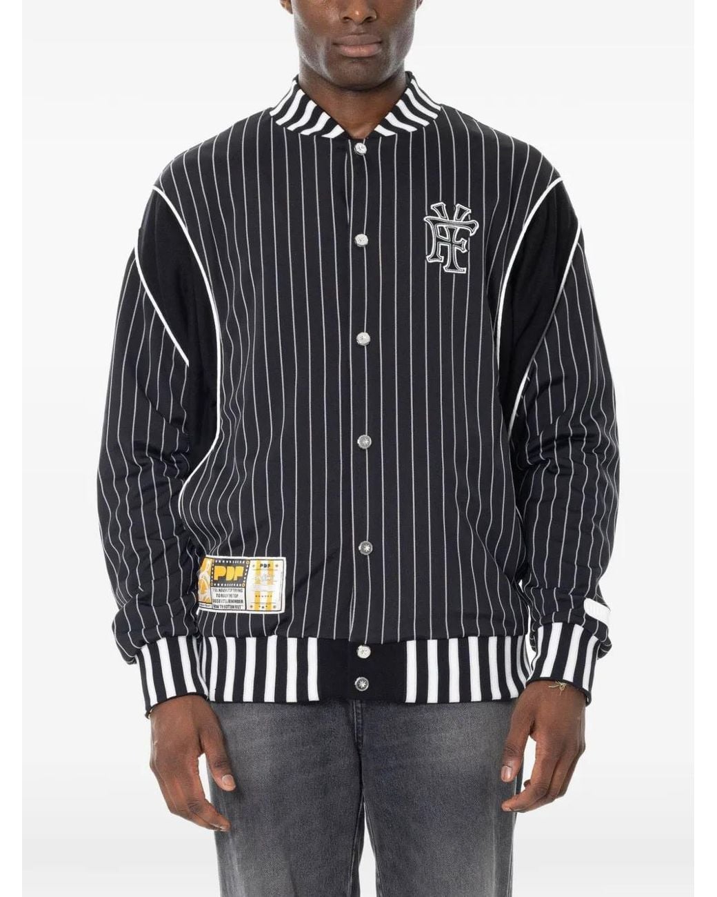 PDF Blue Doc 2 Pinstripe Bomber Jacket for men