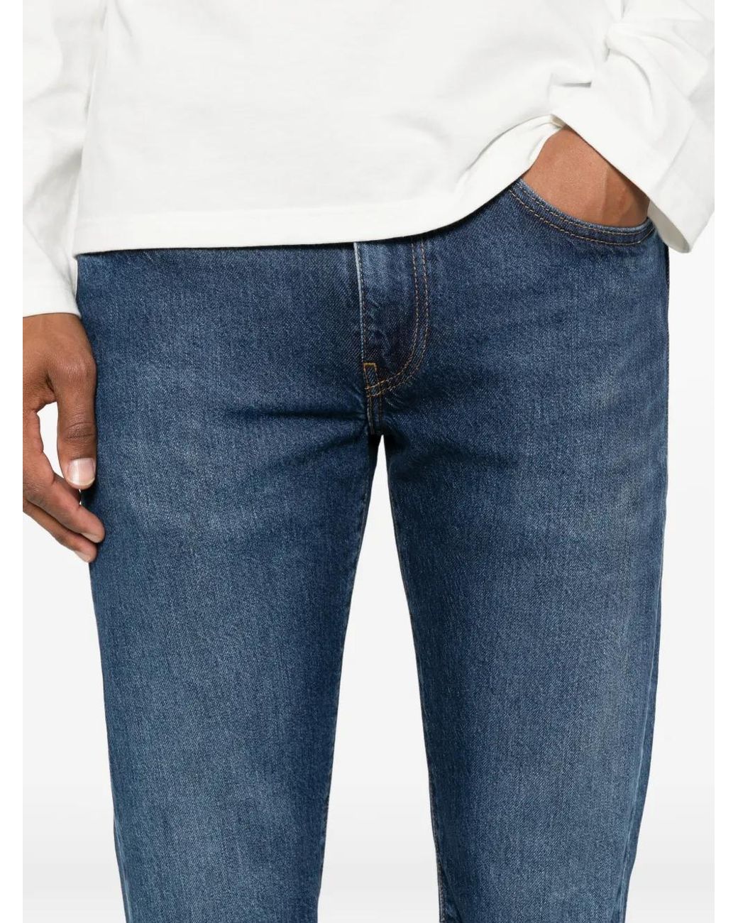 Levi's Blue Jean 502 Taper À Patch Logo for men