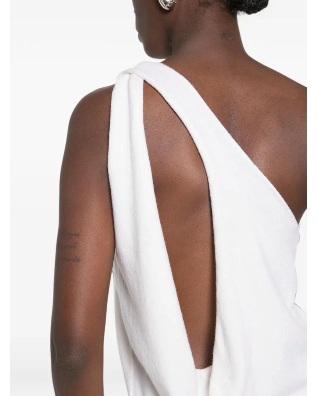Rohe White Haut À Une Épaule