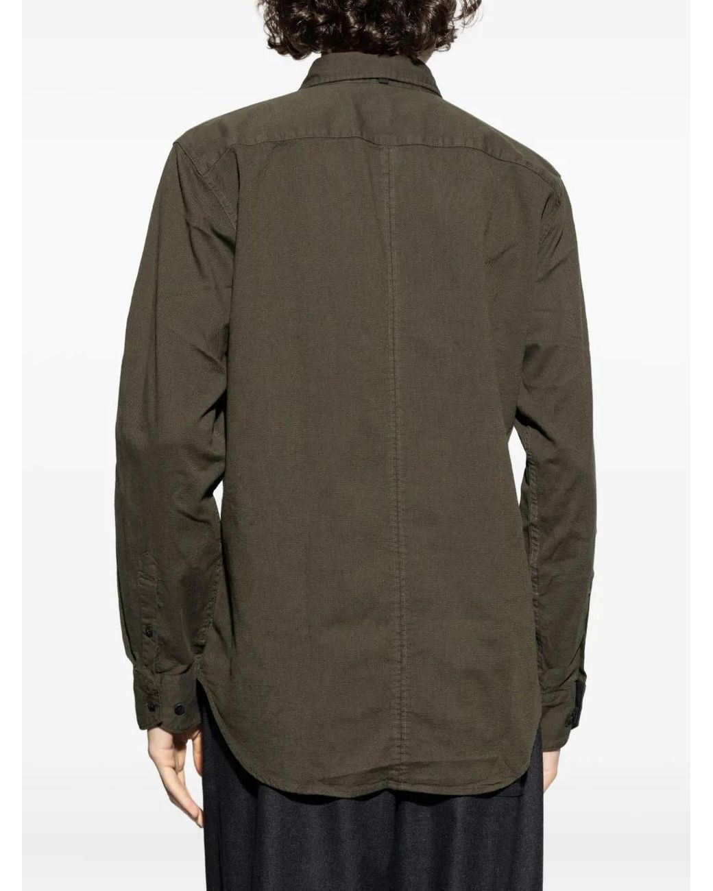 Rag & Bone Green Buttoned Long-Sleeve Shirt for men