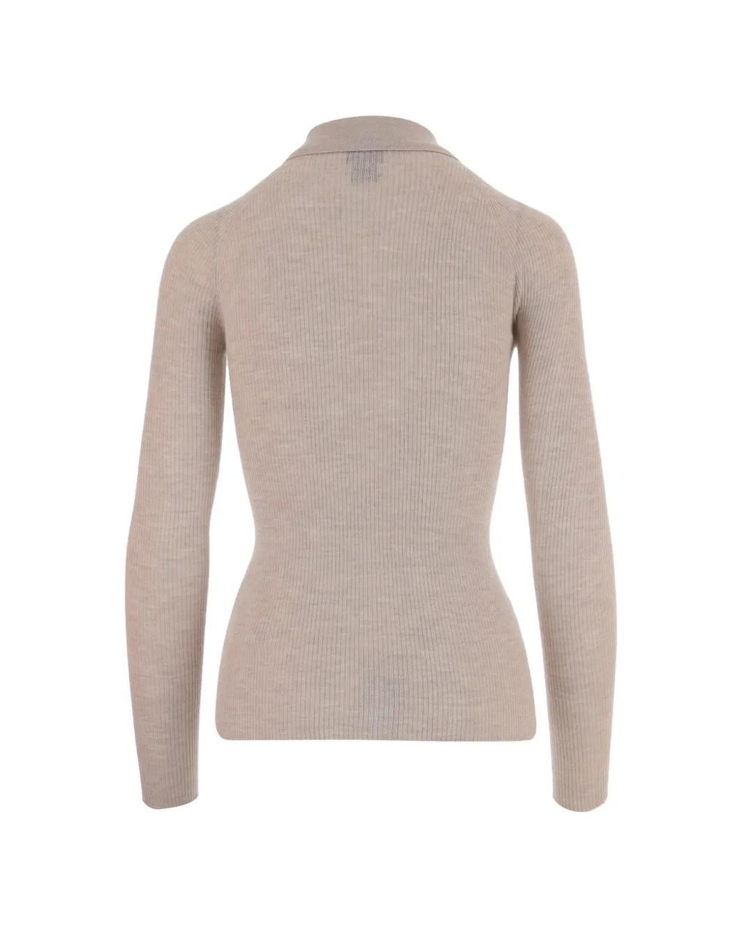 Sa Su Phi Gray Ribbed Button Polo Shirt