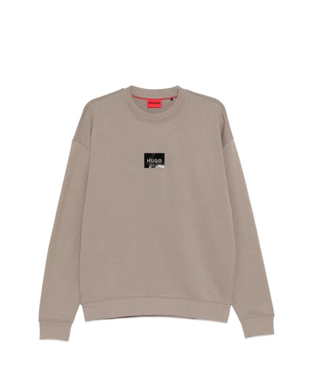 HUGO Sweater Met Logopatch in het Natural voor heren