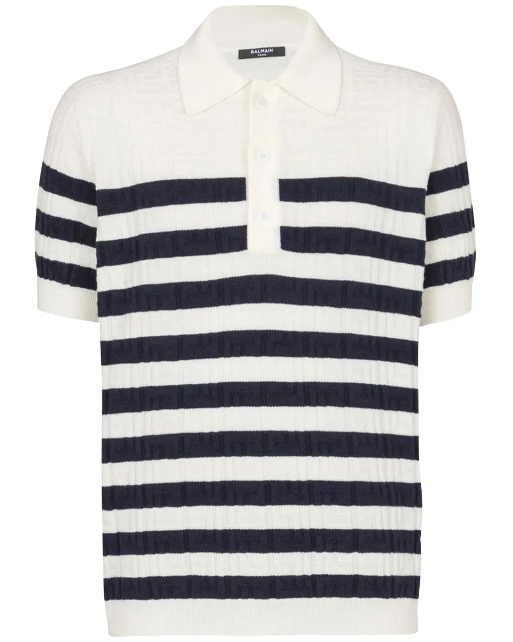 Balmain Blue Classic Short Sleeve Polo Shirt For for men