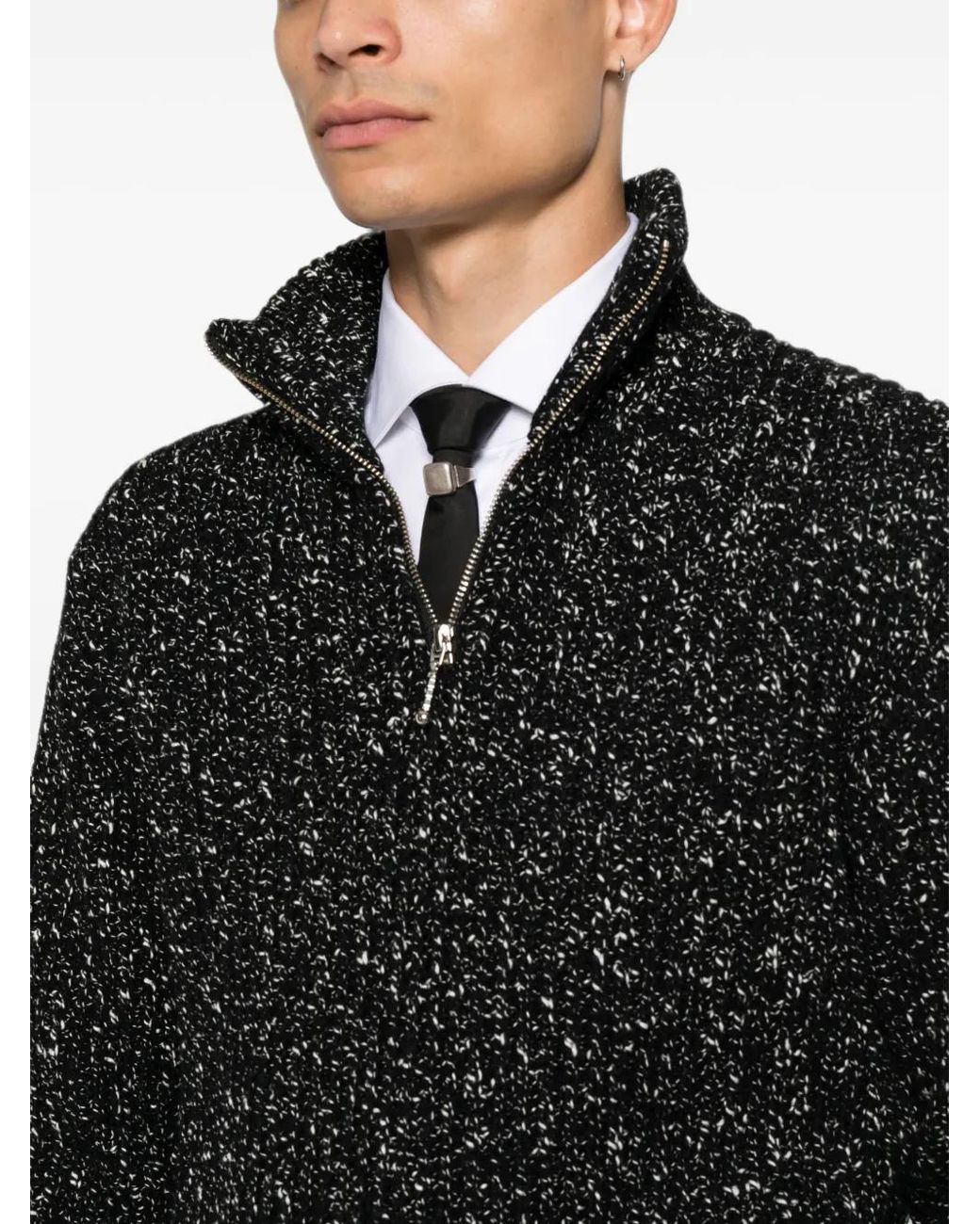 Ernest W. Baker Black Pull À Col Zippé for men
