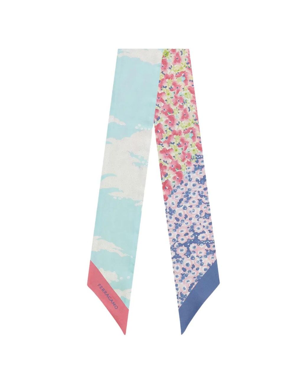 Ferragamo White Palazzo Spini Feroni Print Mini Bandeau