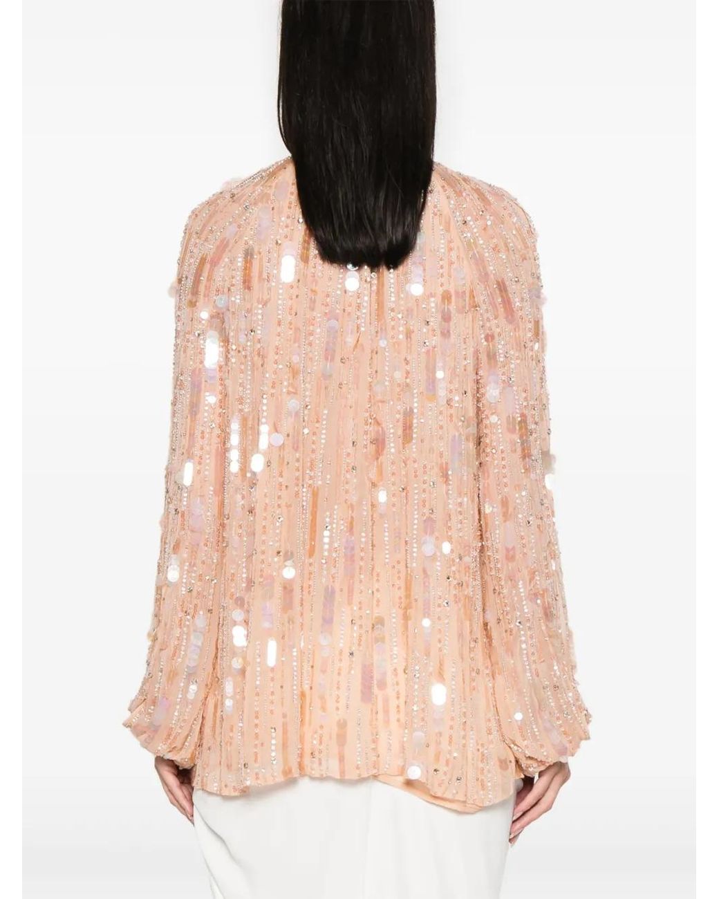 Amen Pink Sequinned Blouse
