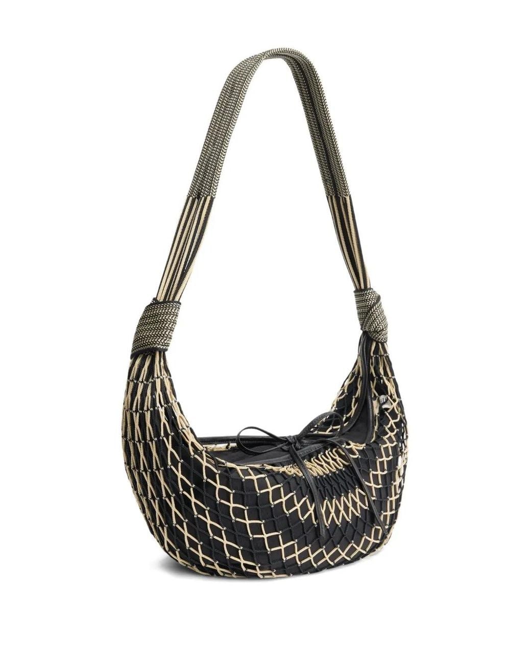 Lemaire Black Croissant Filt Bag