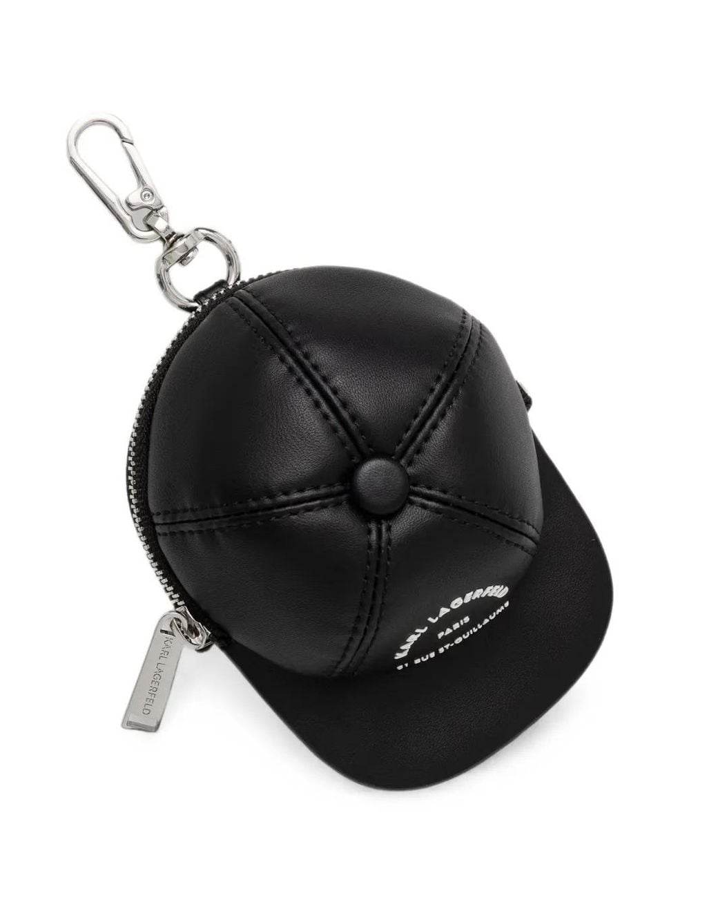Karl Lagerfeld Black Porte-Clés À Logo Imprimé