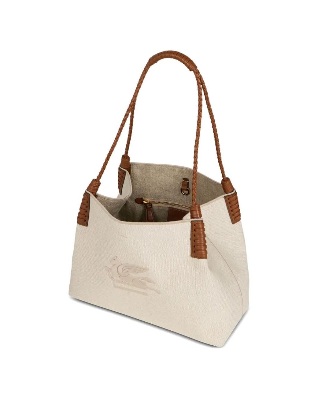 Etro Natural Mittelgroße Libra Schultertasche