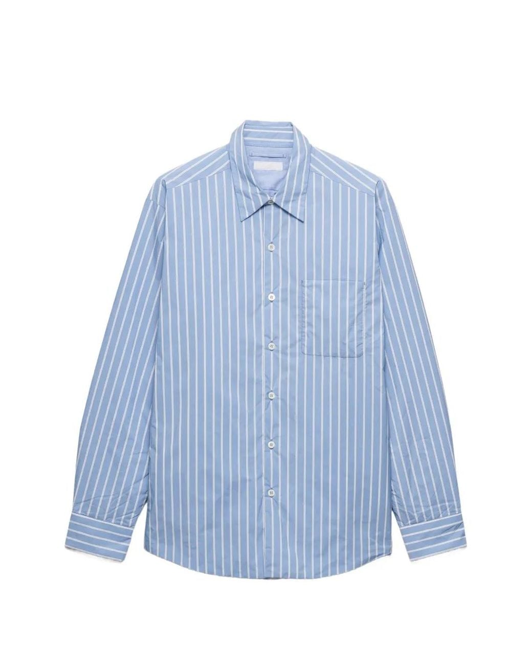 Camisa Re-Nylon Prada de hombre de color Blue