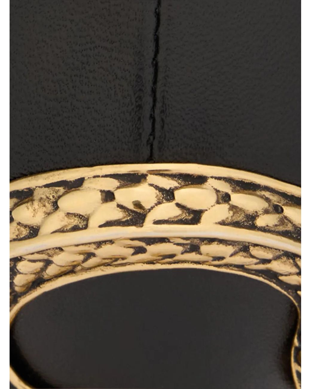Roberto Cavalli Black Serpentine Pointed-Toe Pumps
