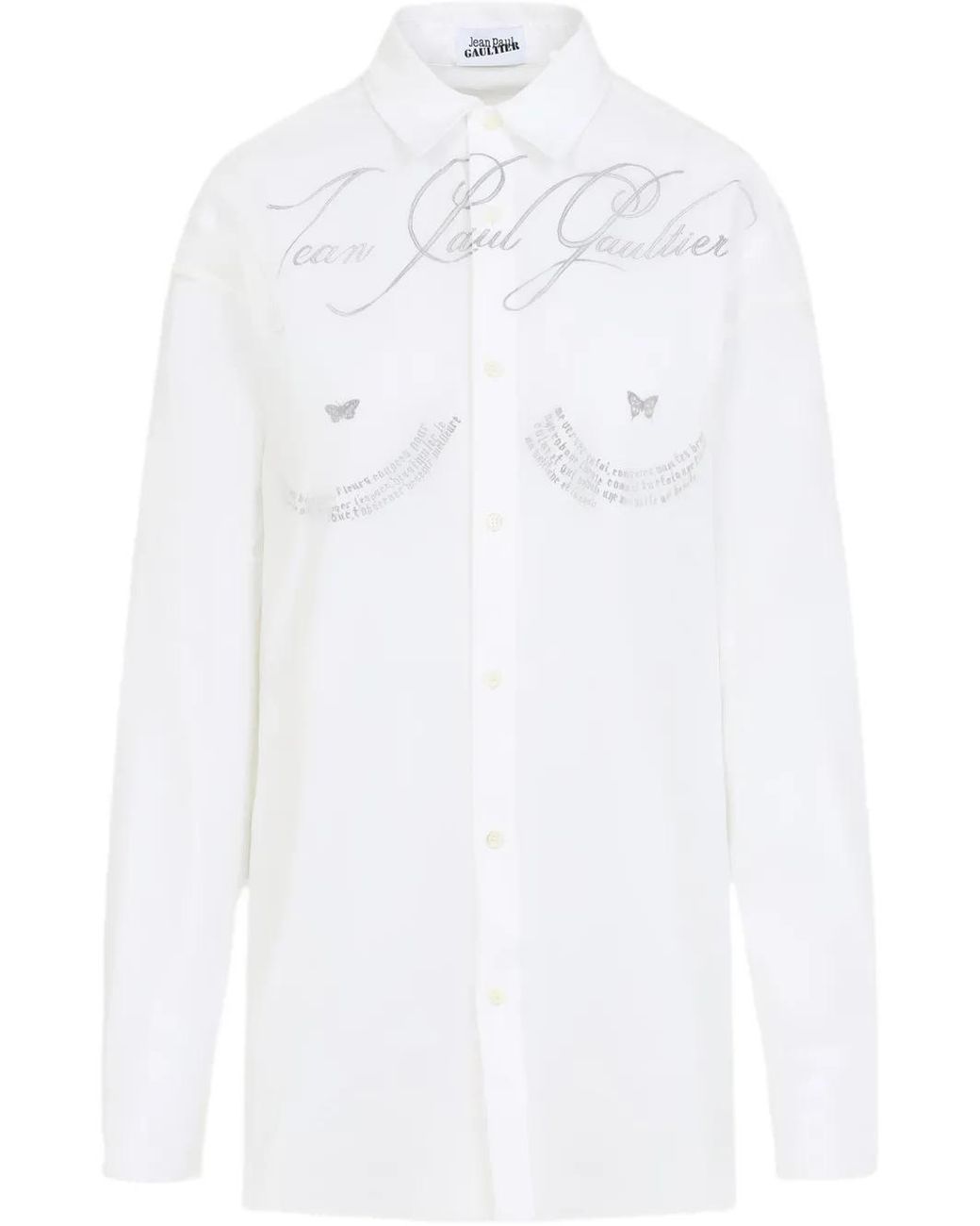 Jean Paul Gaultier White Cotton Shirt