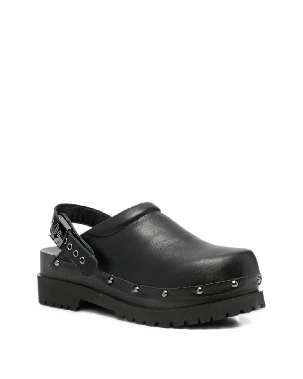 Scholl Black Cindy Studded Mules
