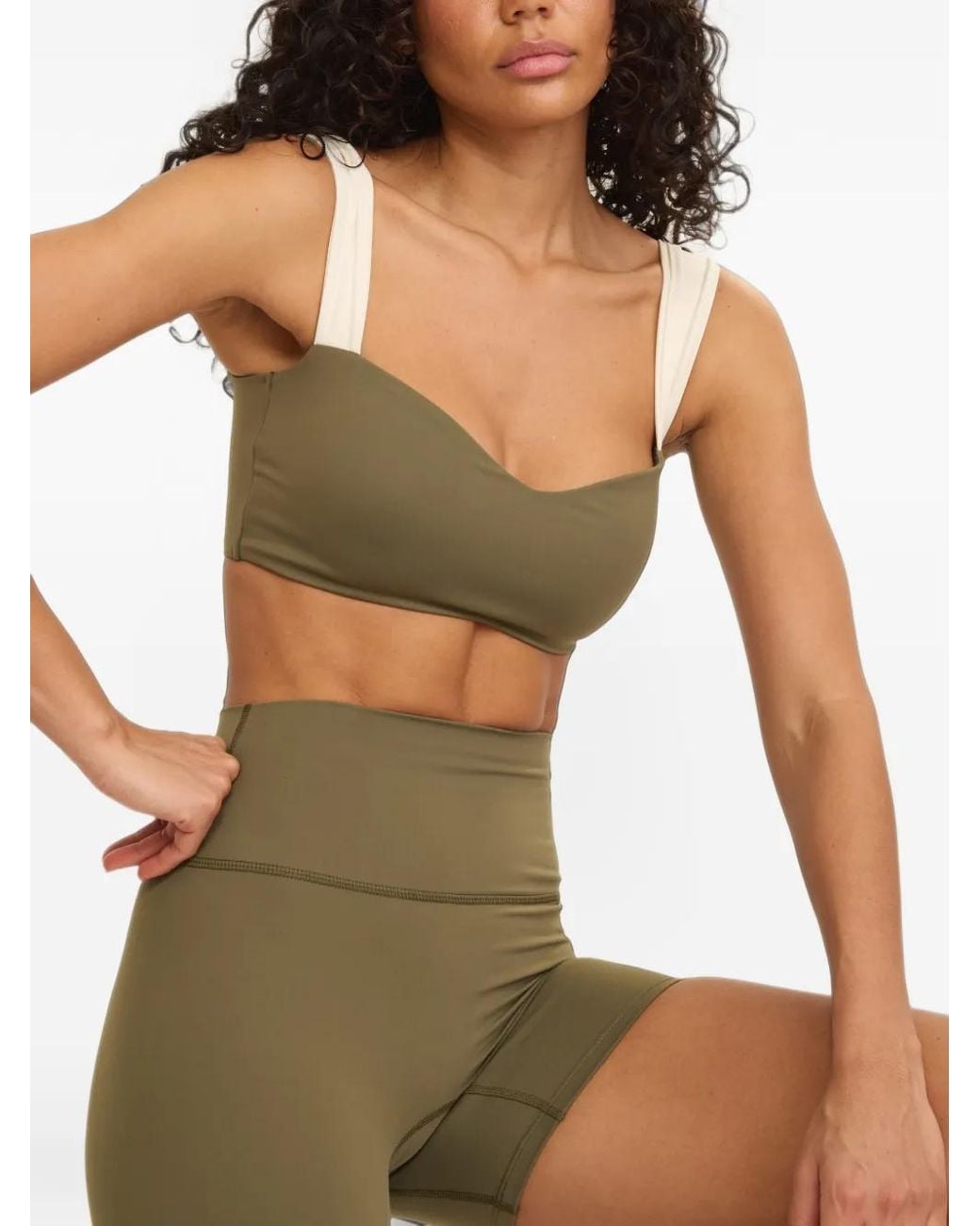 AMADAWEAR Green Jaqueline Balconette Sports Bra