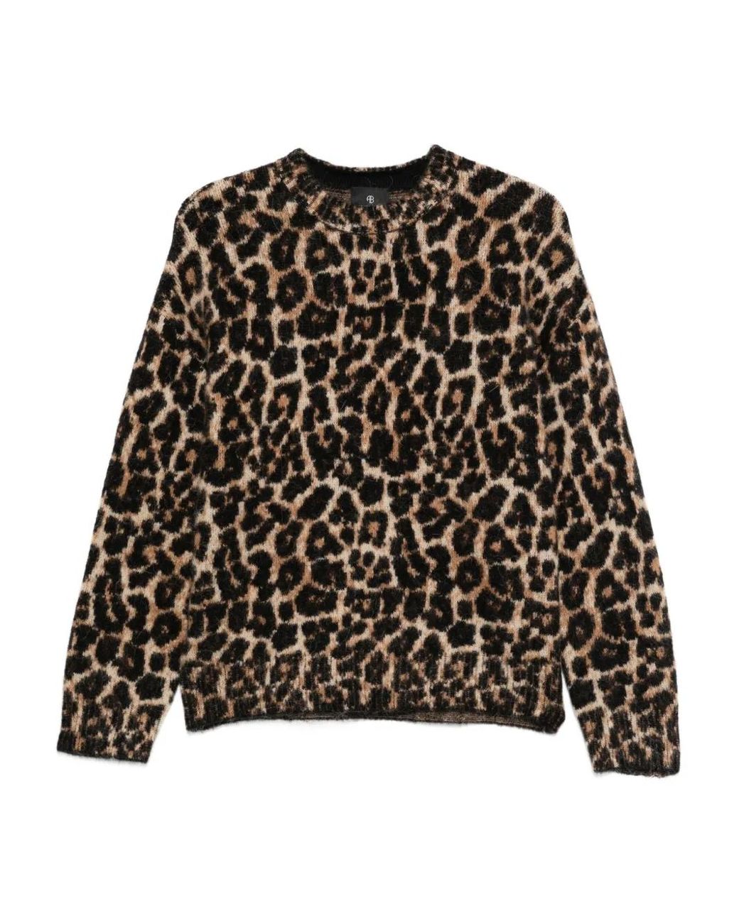 Anine Bing Black Sydney Crew Sweater