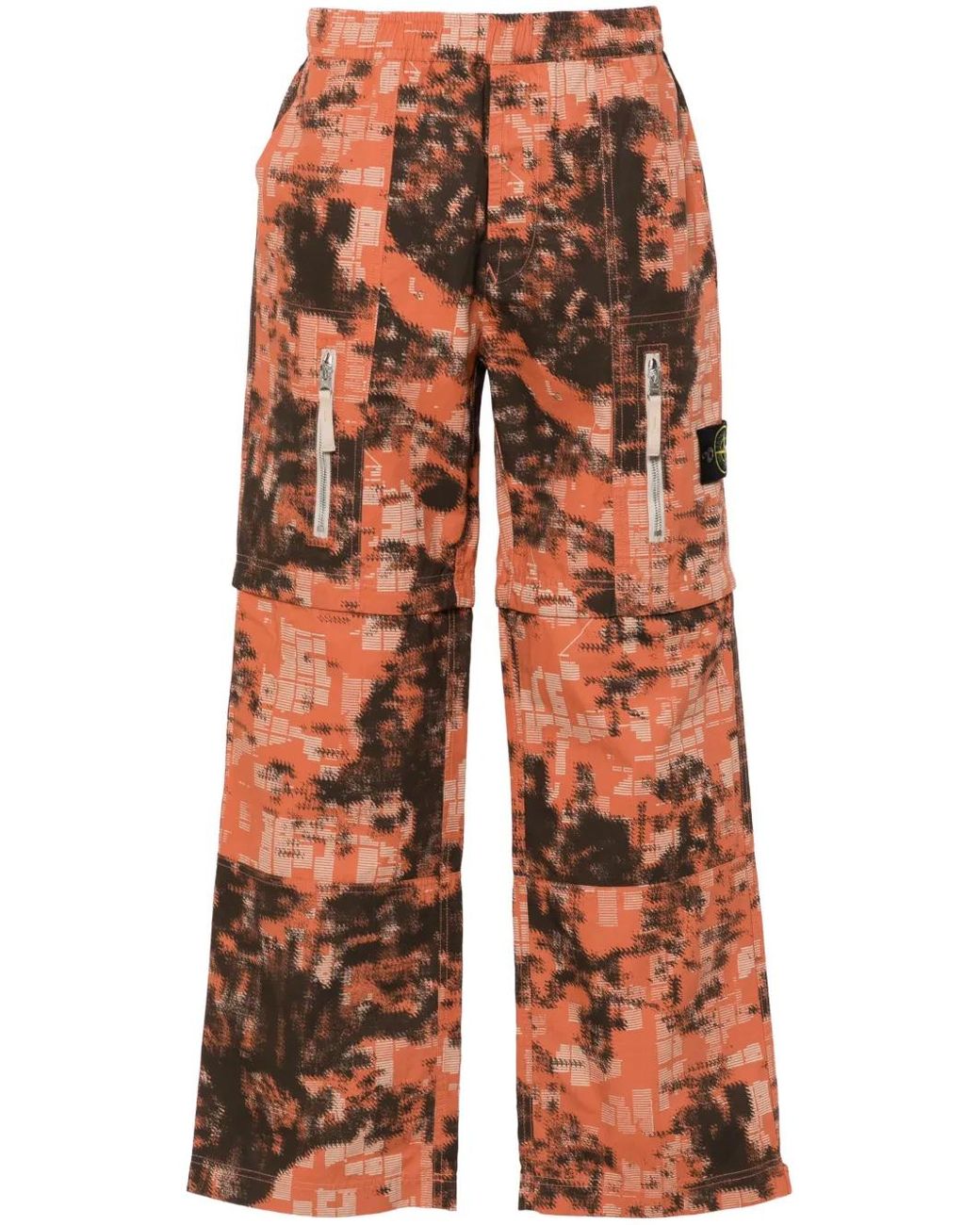 Pantalon À Patch Compass Stone Island pour homme en coloris Red