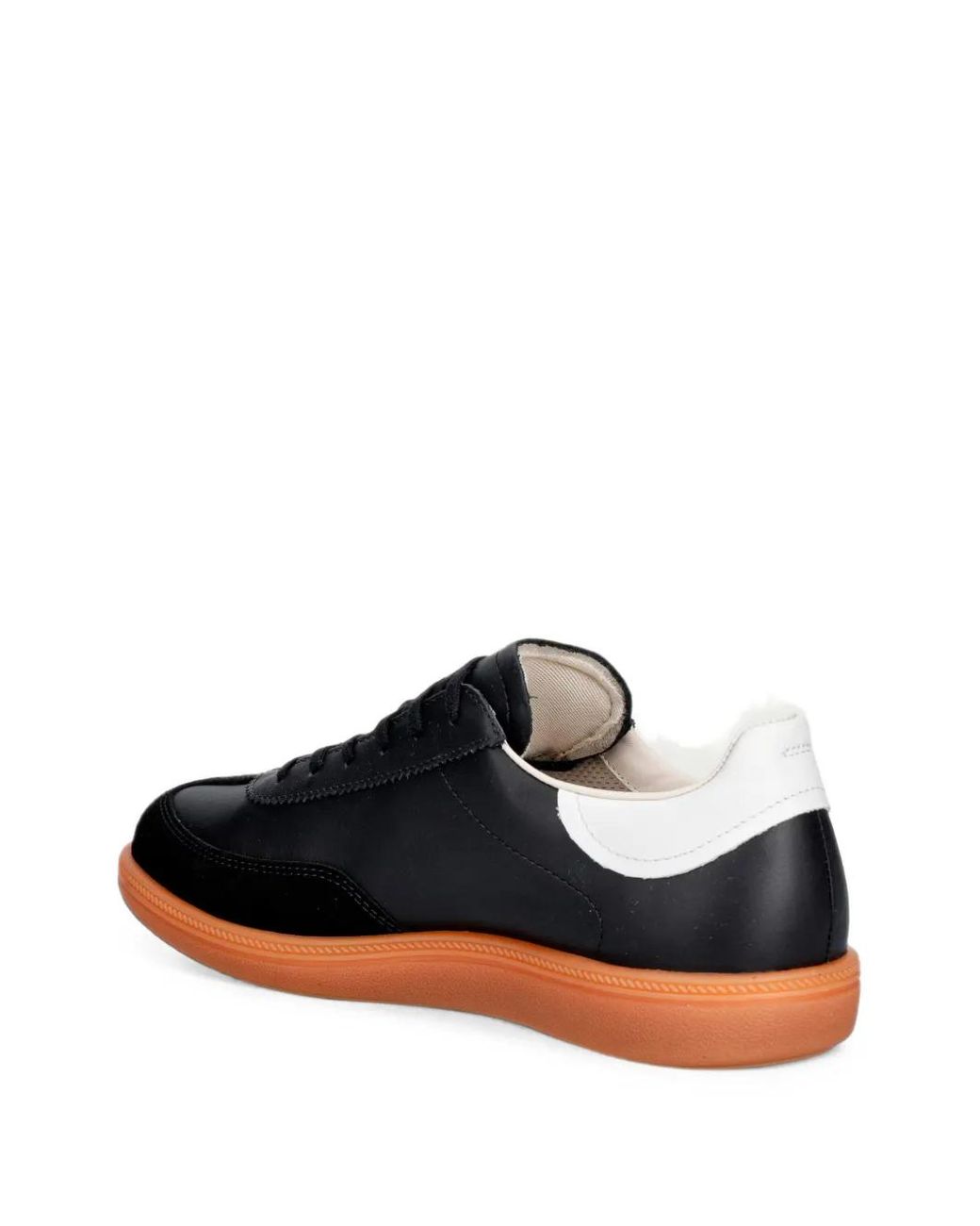 Ecco Black Soft 11 Leather Low-Top Sneakers
