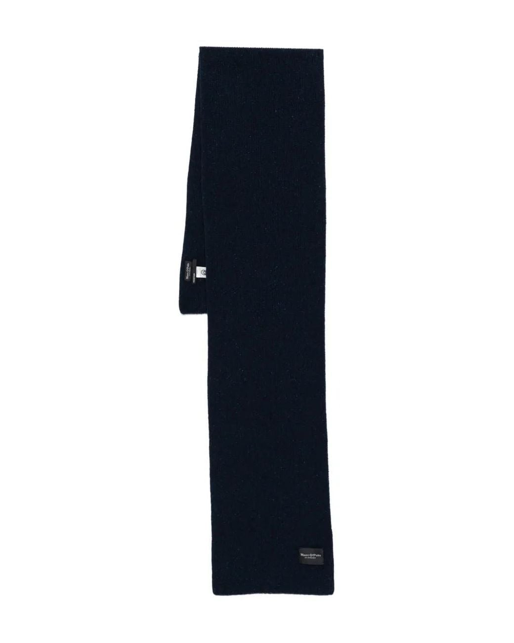 Marc O' Polo Blue Logo-Patch Scarf for men
