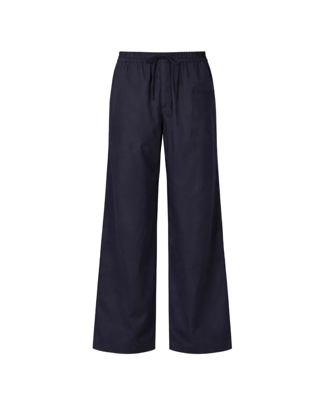 Officine Generale Blue Drawstring Trousers for men
